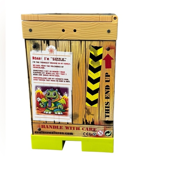 Crate Creatures Surprise Interactive 8” Dragon: Sizzle - Picture 2 of 8